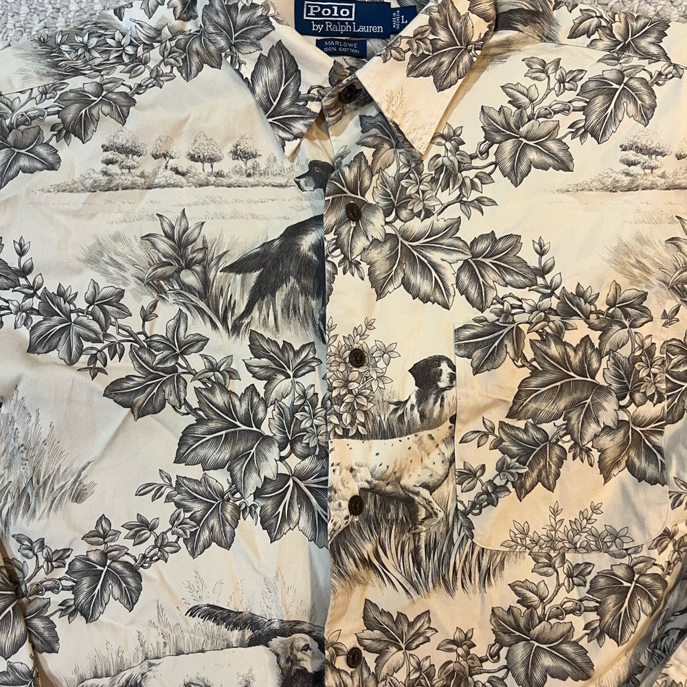 Polo Ralph Lauren Marlowe Hunting Dogs Shirt - Picture 2 of 7